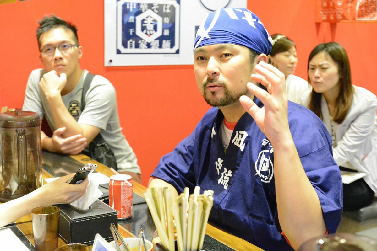[台中西屯]ラーメン凪(NAGI)豚骨拉麵 台中老虎城店 – 不敢說宇宙最強,但應該是台中目前最強拉麵了(邀約試吃生田智志師傅採訪畫面)。