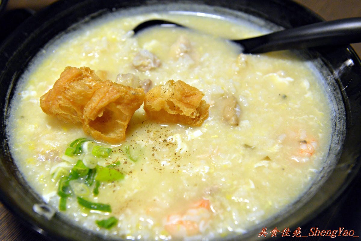 [台中沙鹿]老鄧粥遊天下 沙鹿店 – 用料豐富實在,每一口都吃得到配料的新鮮美味粥品。(已歇業)