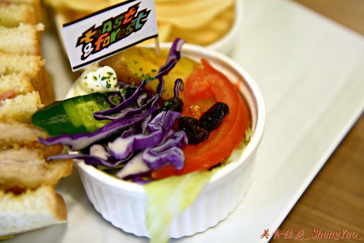 [台中沙鹿]土司森林 – 新開幕的輕食早午晚連鎖餐廳,餐點份量大到兩個人吃也會飽(官網說的)