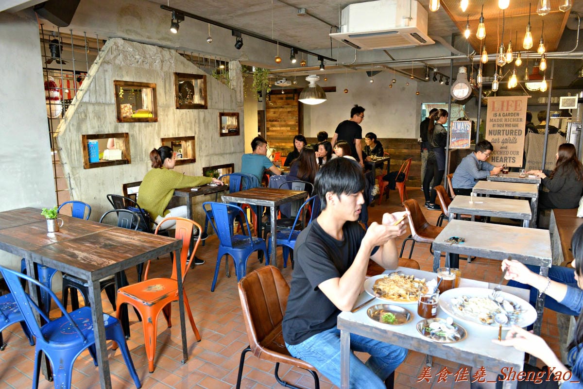 [台中西屯]HUN貳 – 一中街超夯義大利麵餐廳來逢甲開二店了,少見的復古工業loft風超特別,超級爆炸蛤蜊義大利麵好吸睛。