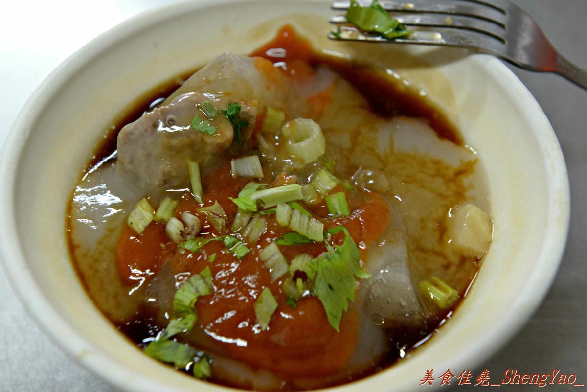 [台中沙鹿]肉圓福 – 沙鹿人氣肉圓老店,肉圓外皮厚實Q彈,醬料味道很不錯,還有乾麵也頗推薦。