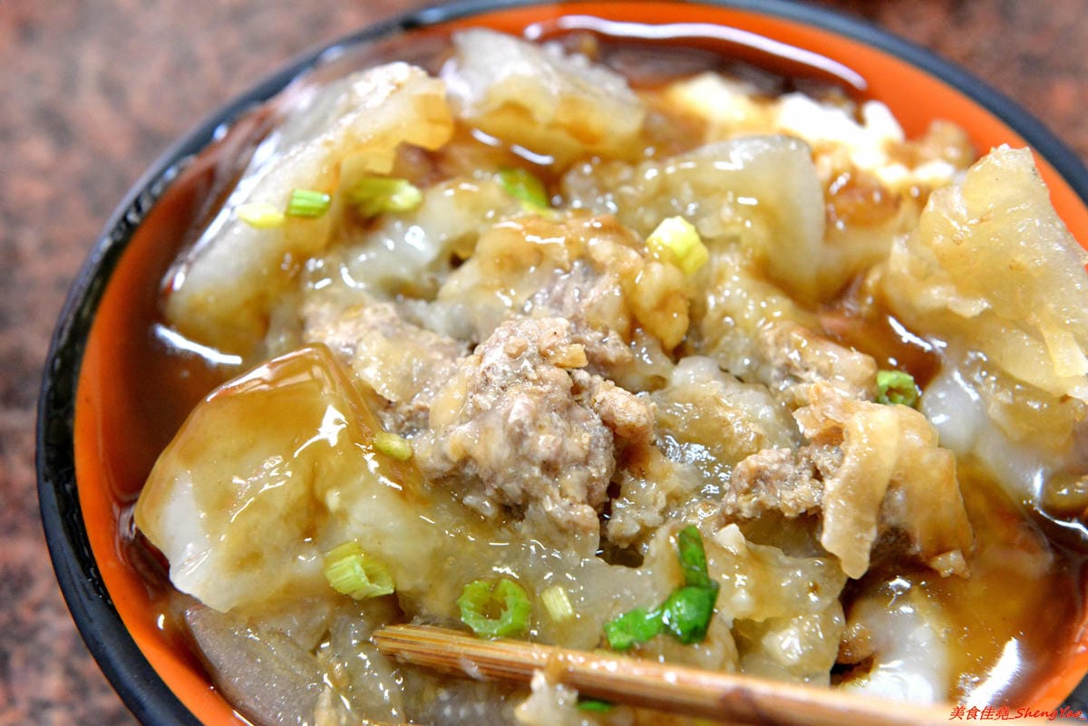 [台中梧棲]大庄肉圓 – 梧棲區公所旁40多年歷史的肉圓老店,口味和沙鹿肉圓不太相同,外皮不油、醬料對味,新推出肉圓蓋飯、肉圓蓋麵。