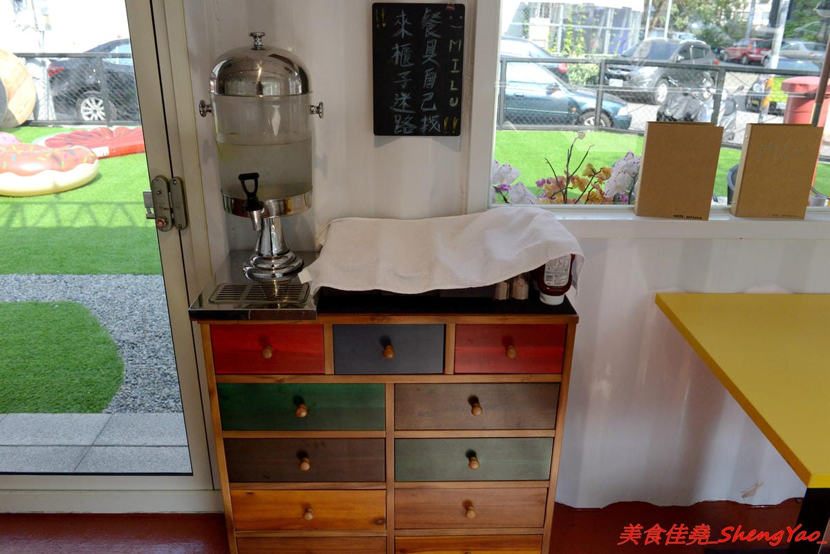 [台中西屯]迷路milu – 逢甲附近新的貨櫃屋特色餐廳,紅藍黃三色貨櫃屋加上造型游泳圈草皮,IG拍照打卡超適合,店內還有提供多種益智桌遊,一群人聚餐同樂的好去處。(已歇業)