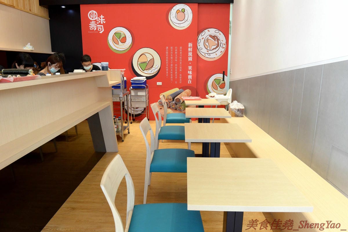 [台中西區]圓味壽司 台中精誠店 – 來自彰化的知名卷壽司專賣店,口味多達30種以上還有超奇妙的”下酒菜”口味,壽司皆為當天現做,保證新鮮衛生,價格平實不貴,10/5-10/6慶祝開幕店內卷壽司一律買三