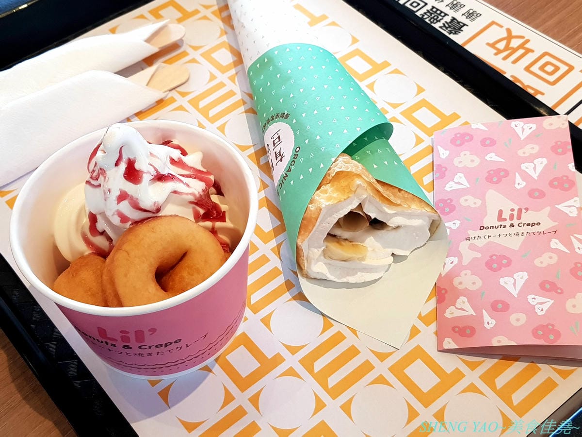 [台中梧棲]Lil’ Donuts & Crepe – 來自日本北海道的療癒系甜甜圈專賣店,台灣一號店,甜甜圈是用小麥粉為基礎原料並加入大量有機豆乳,店內就有小型工廠現場製作,小小一顆圓圓胖胖超級可愛,可搭