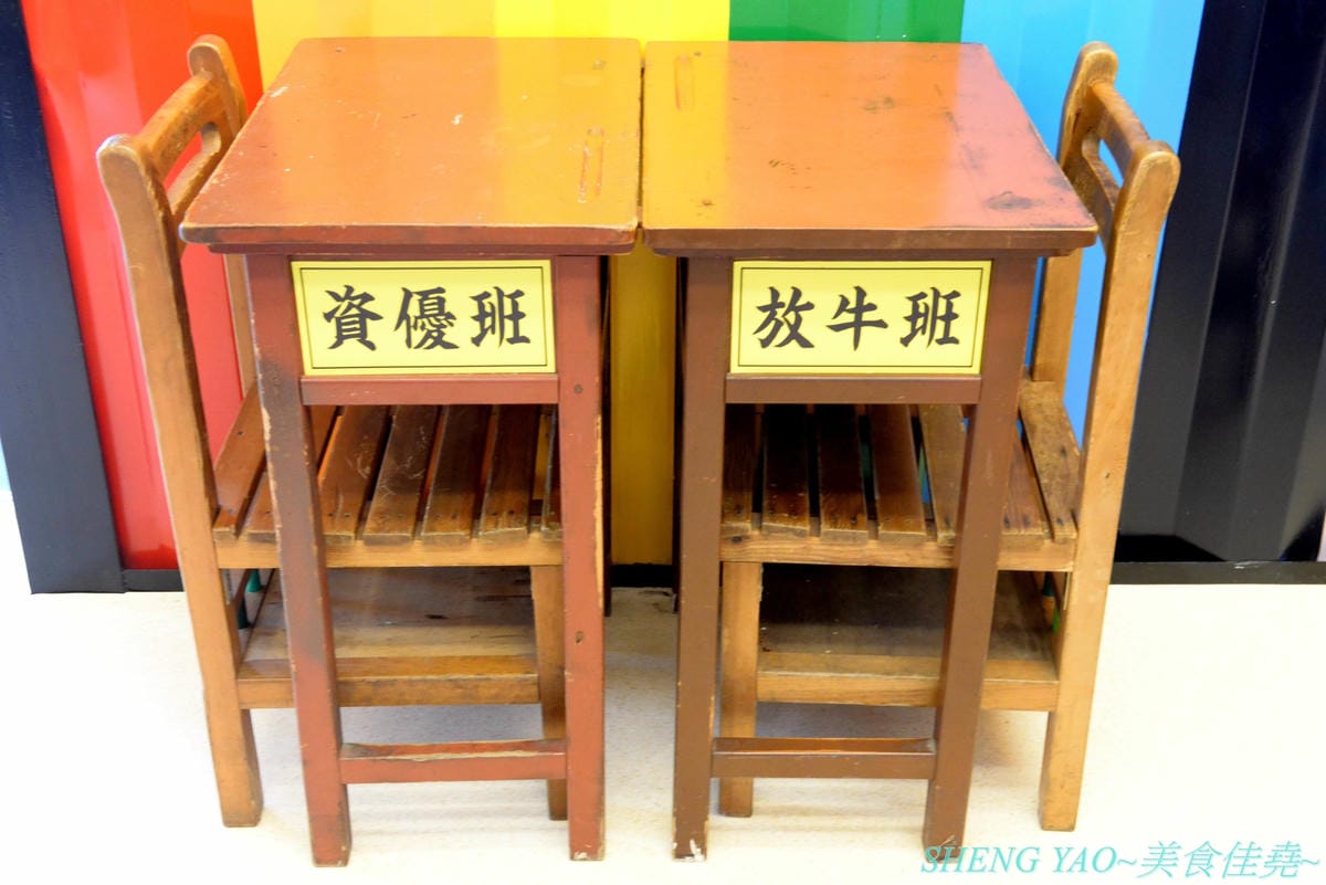 [台中沙鹿]櫃森森 – 海線沙鹿又一家網美IG打卡超漂亮貨櫃屋餐廳,店內店外別有洞天,仿學校教室用餐區、旋轉梯上二樓還有夜晚超夢幻星光閃閃玻璃屋,餐點套餐精緻豐富,甜筒打拋豬好特別,手搖