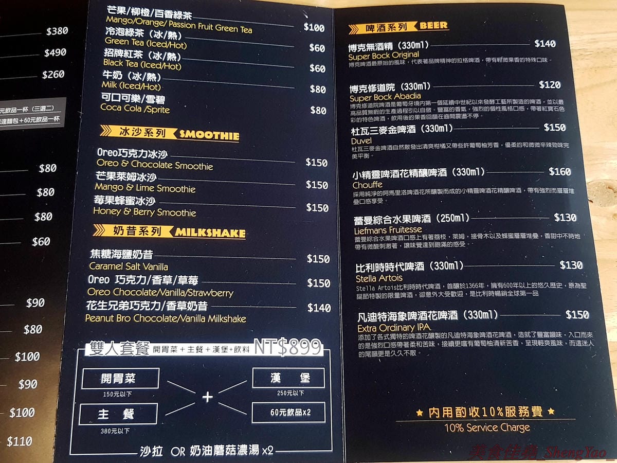 [台中北區]Harvie 哈維美式廚房 – 台中新開的美式廚房,餐點不只有漢堡,還有牛排、早午餐、開胃菜…東西豐富多達五十樣以上,漢堡牛肉是店家手打製作,厚實帶肉汁,牛排和開胃菜也不錯,月底前用