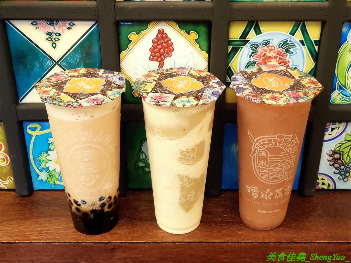 [台中沙鹿]清水茶香 沙鹿店 – 沙鹿也有清水茶香分店了,懷舊復古風裝潢、網美IG打卡專用花磚牆面,好拍程度不輸清水總店,多種冰沙專賣,還有台中唯一限定版冰淇淋抹茶綠豆沙。