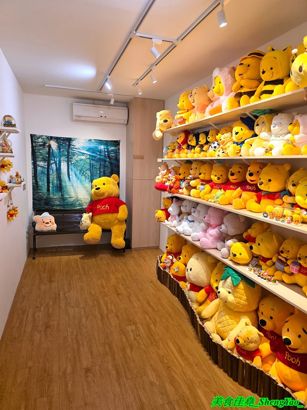 [台中沙鹿]Honey Corner 蜜糖角落 – 全台第一間小熊維尼故事主題下午茶，店內有一大堆和小熊維尼有關的娃娃和物品，還可以陪吃，療癒感整個拉滿。