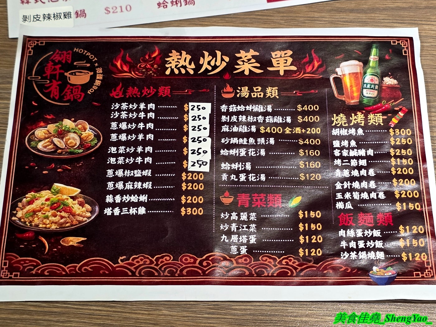 [台中北屯]翎軒有鍋 – 台中新開幕平價小火鍋，居然有KTV包廂，而且不只賣鍋物還賣熱炒，鍋物最低只要170元，自助吧還有肉燥飯、飲料冰沙冰淇淋無限供應。