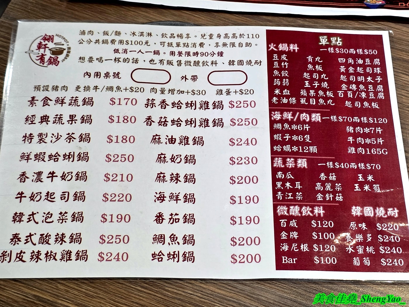 [台中北屯]翎軒有鍋 – 台中新開幕平價小火鍋，居然有KTV包廂，而且不只賣鍋物還賣熱炒，鍋物最低只要170元，自助吧還有肉燥飯、飲料冰沙冰淇淋無限供應。