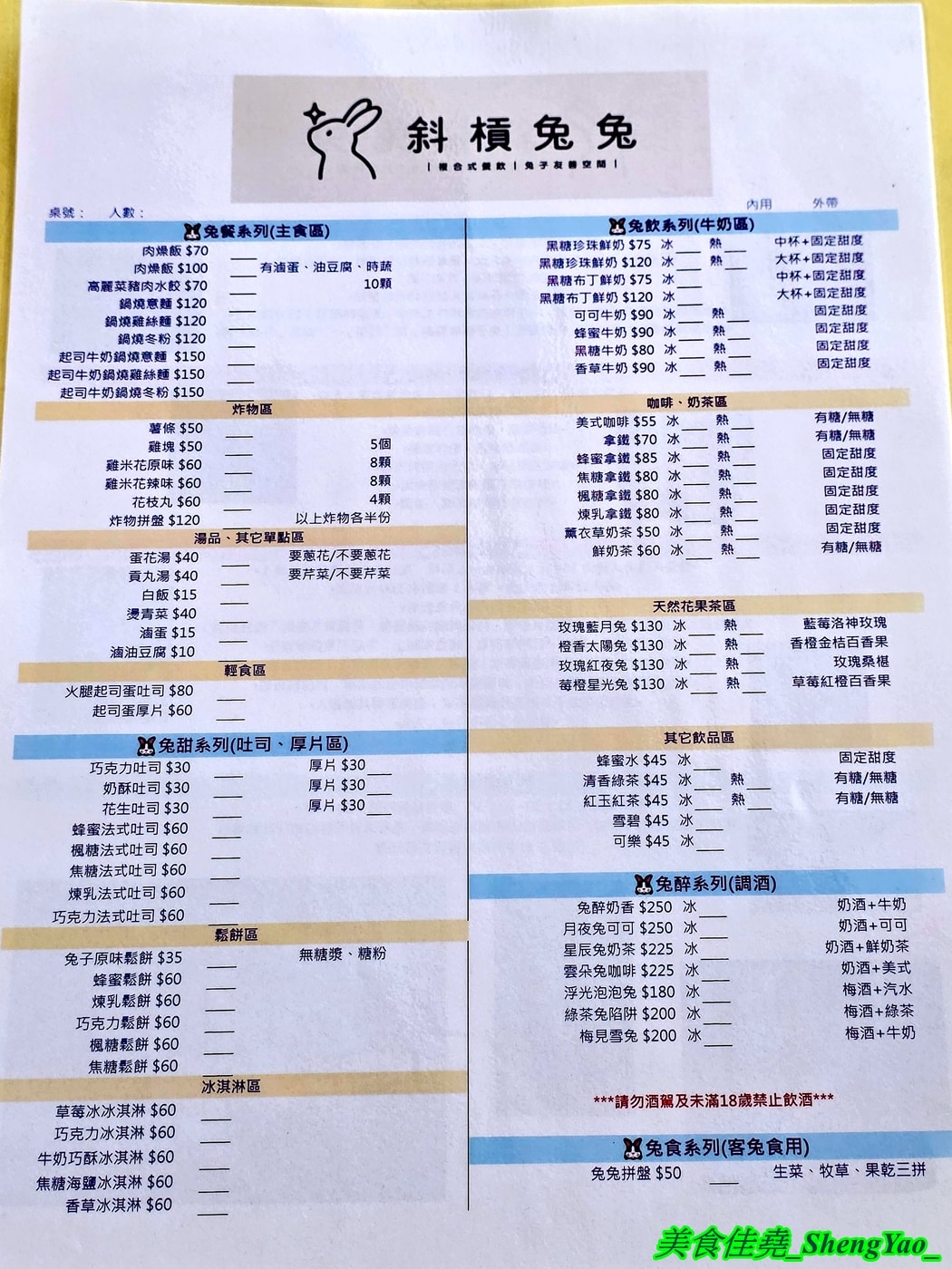[台中沙鹿]斜槓兔兔 – 海線新開幕的兔子友善餐廳，周末假日會有可愛店兔出沒，平日也可以帶自己的兔子來交朋友。